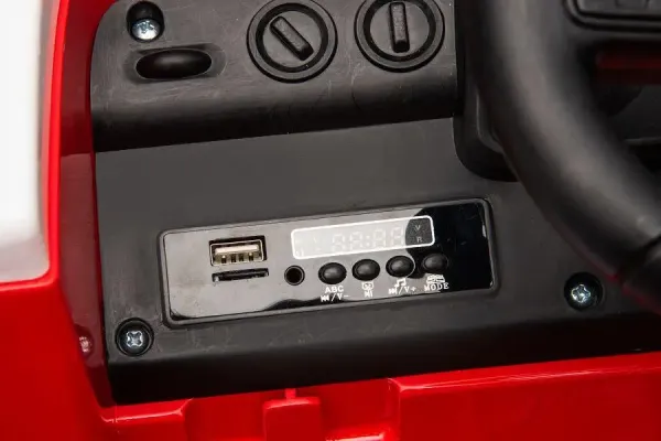 Kinderfahrzeug, Elektro Auto, Feuerwehr, 12V7AH Akku,4 Motoren- 2,4Ghz Fernsteuerung, MP3+Sirene -911P